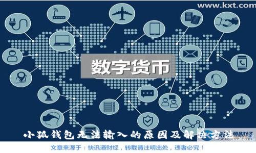 小狐錢(qián)包無(wú)法輸入的原因及解決方法
